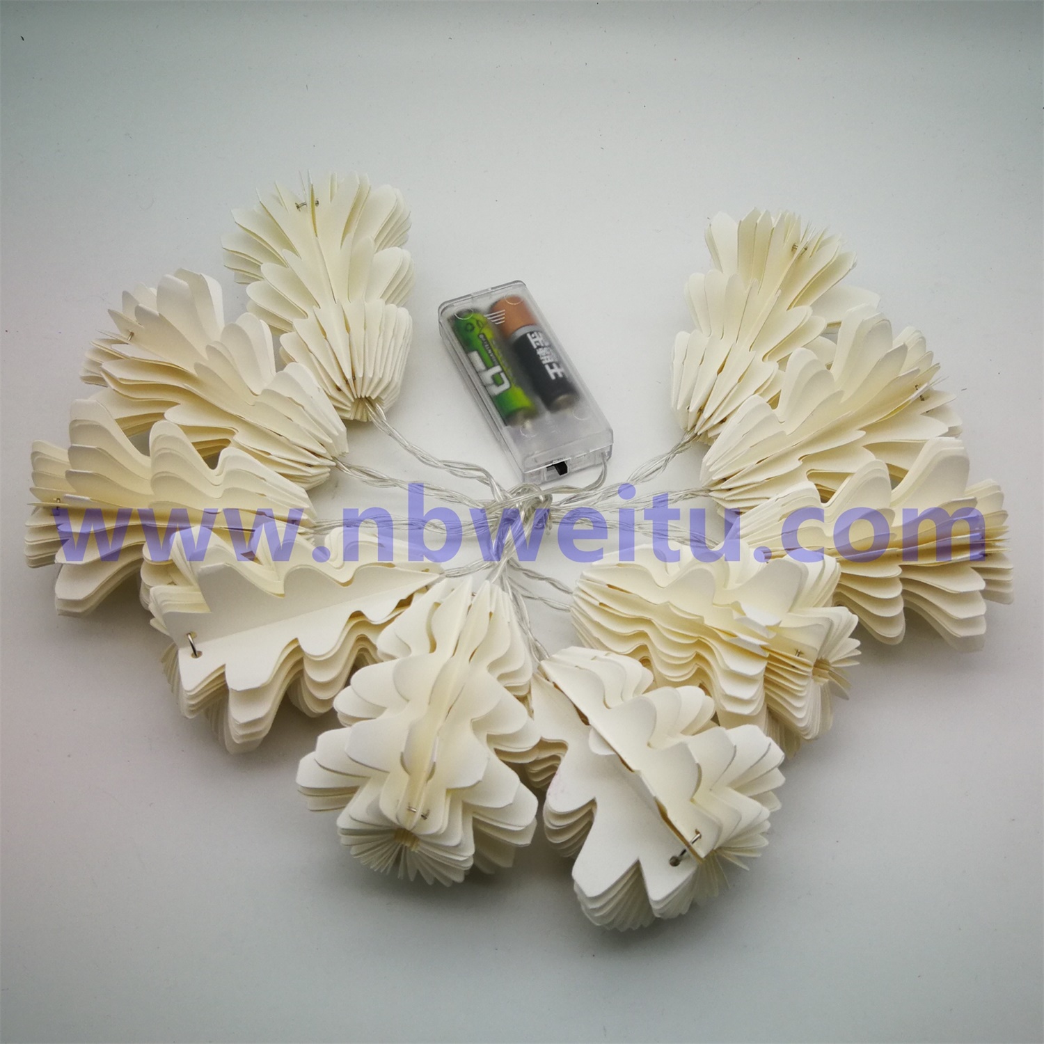 28615 Christmas Decoration LED Paper Pine Cone Garland String Light 