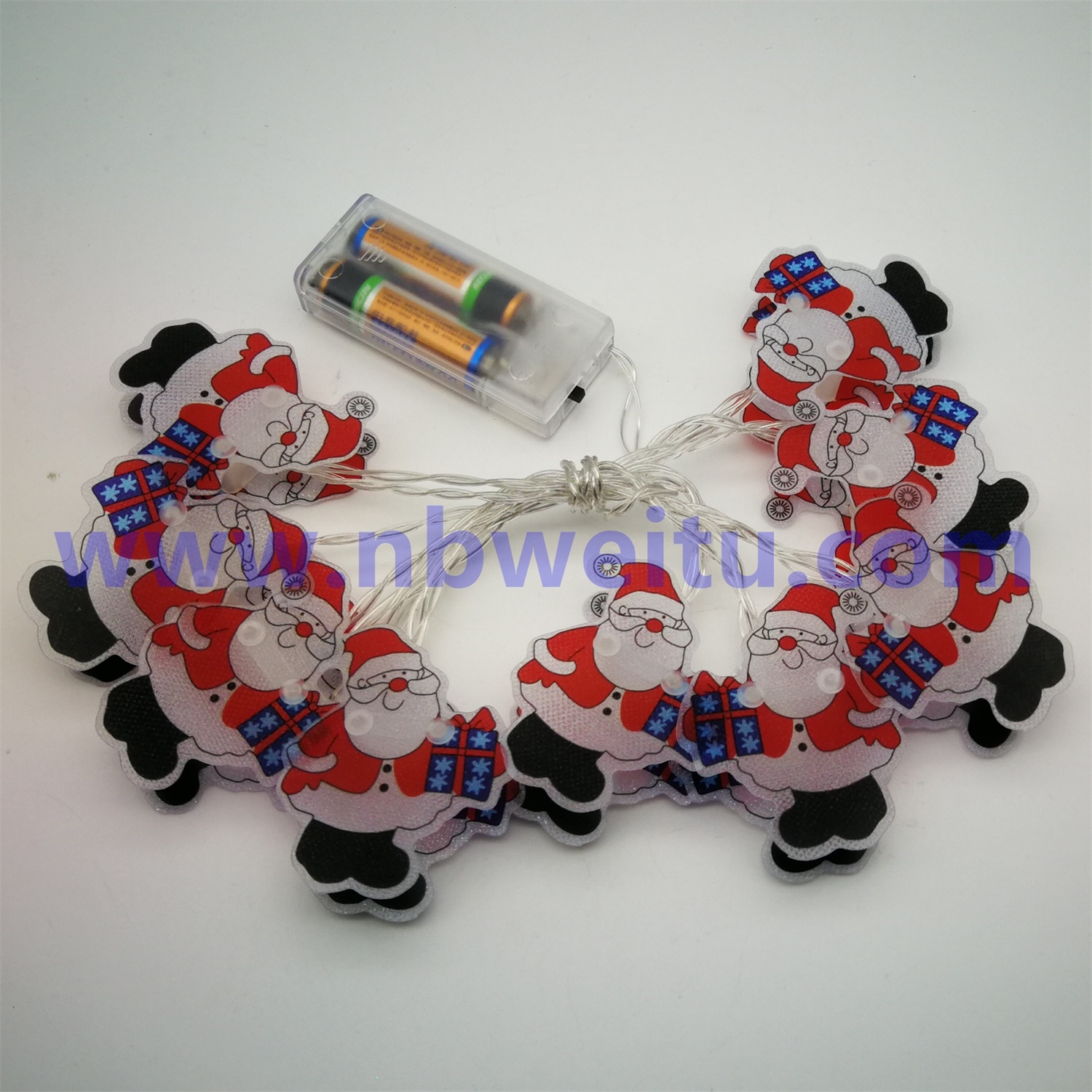 28617 China Wholesale Christmas Decoration LED Santa Claus Pendant String Light 