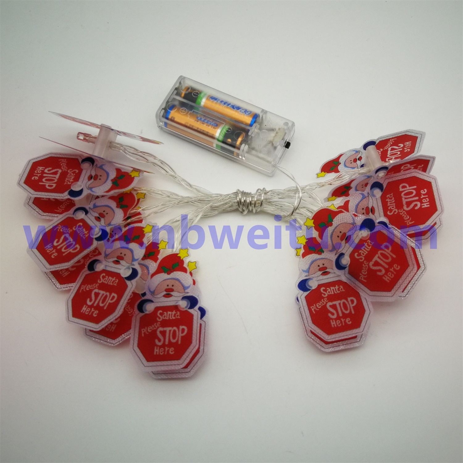 28619 Chinese Supplier LED PVC Santa Claus Pendant Fairy String Light