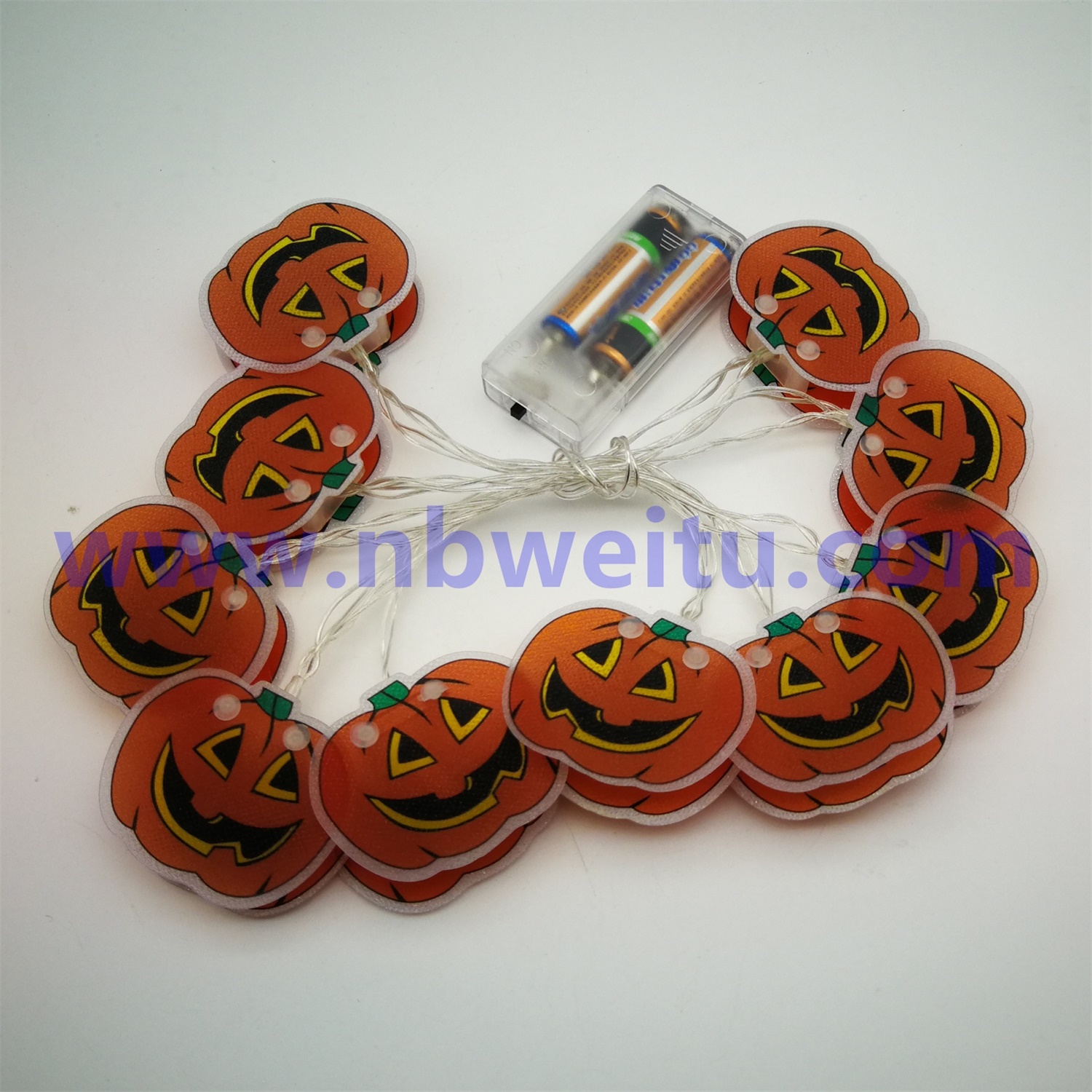 28620 China Supplier Halloween Decoration LED PVC Pumpkin String Light 