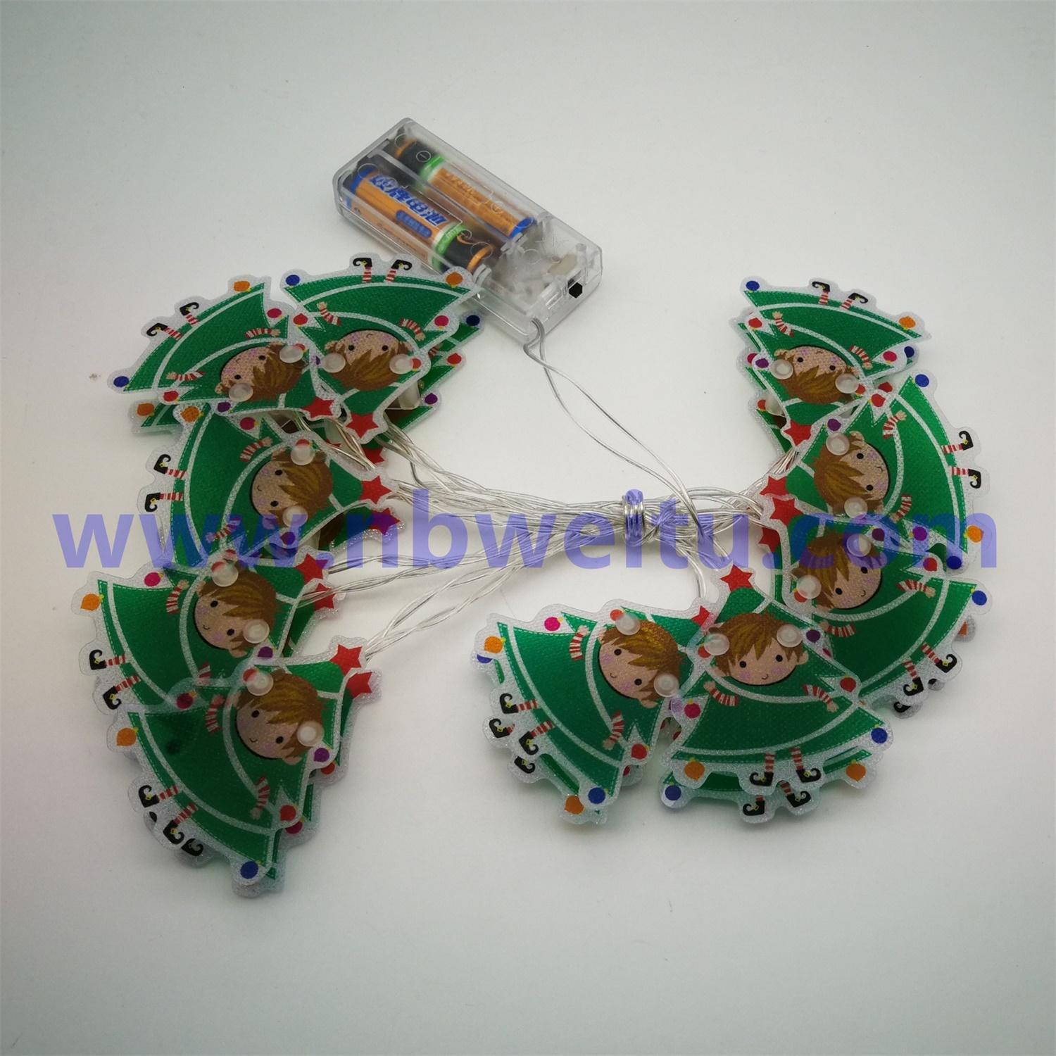 28629 Wholesale Price Christmas Tree PVC Pendant LED Garland String Light 