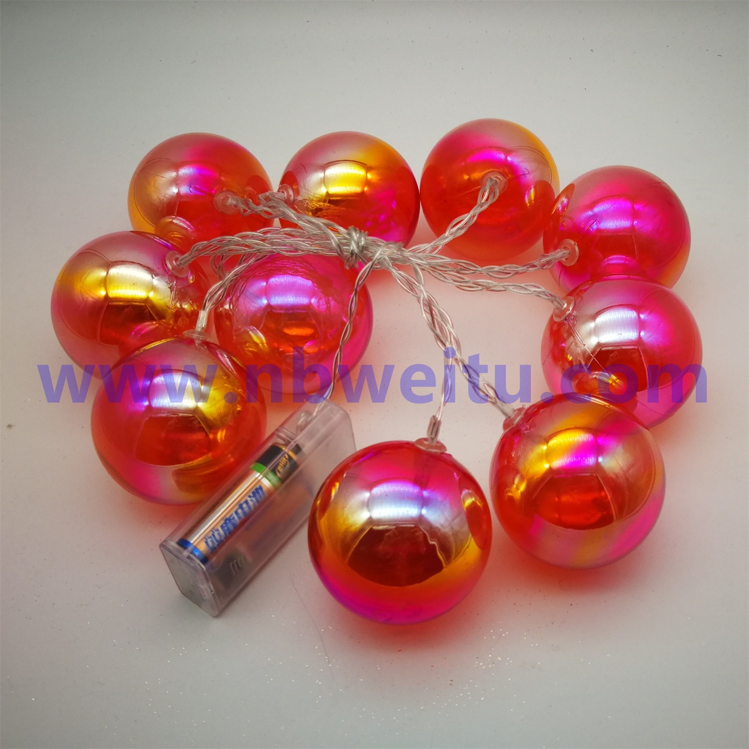 28662 Indoor Decoration LED Colorful Ball Garland String Light 