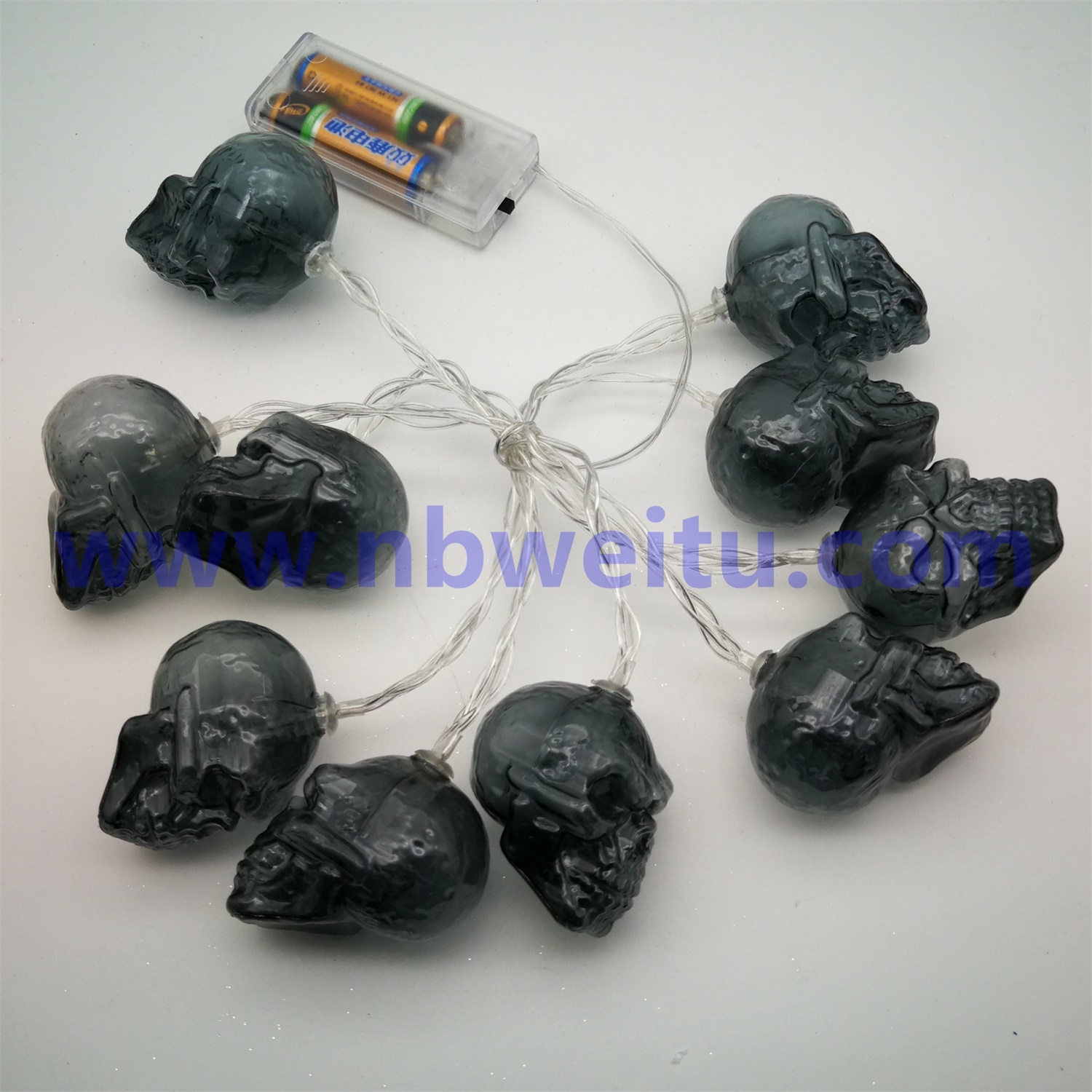 28671 Halloween Decoration LED Skull Garland String Light 