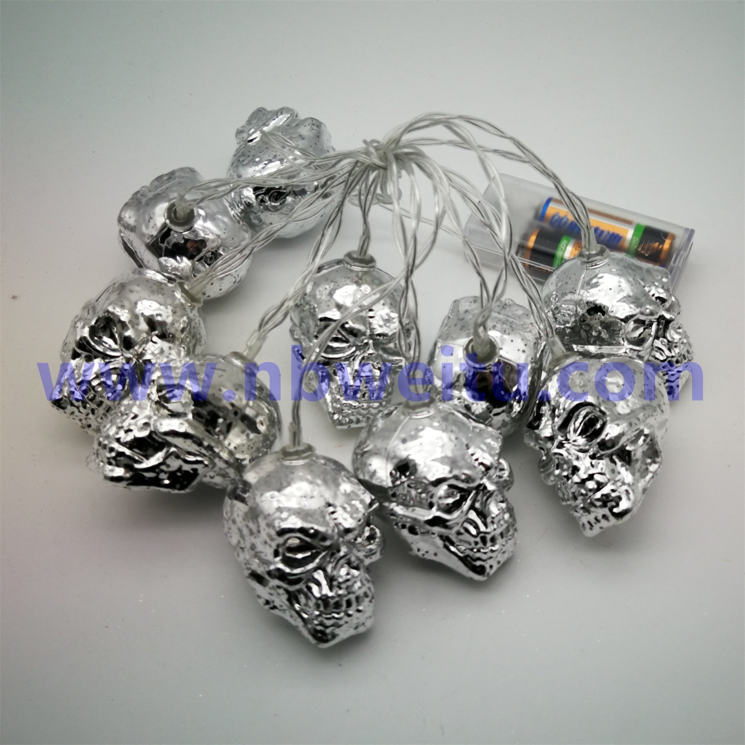 28677 Halloween Decoration LED Skull Garland String Light 