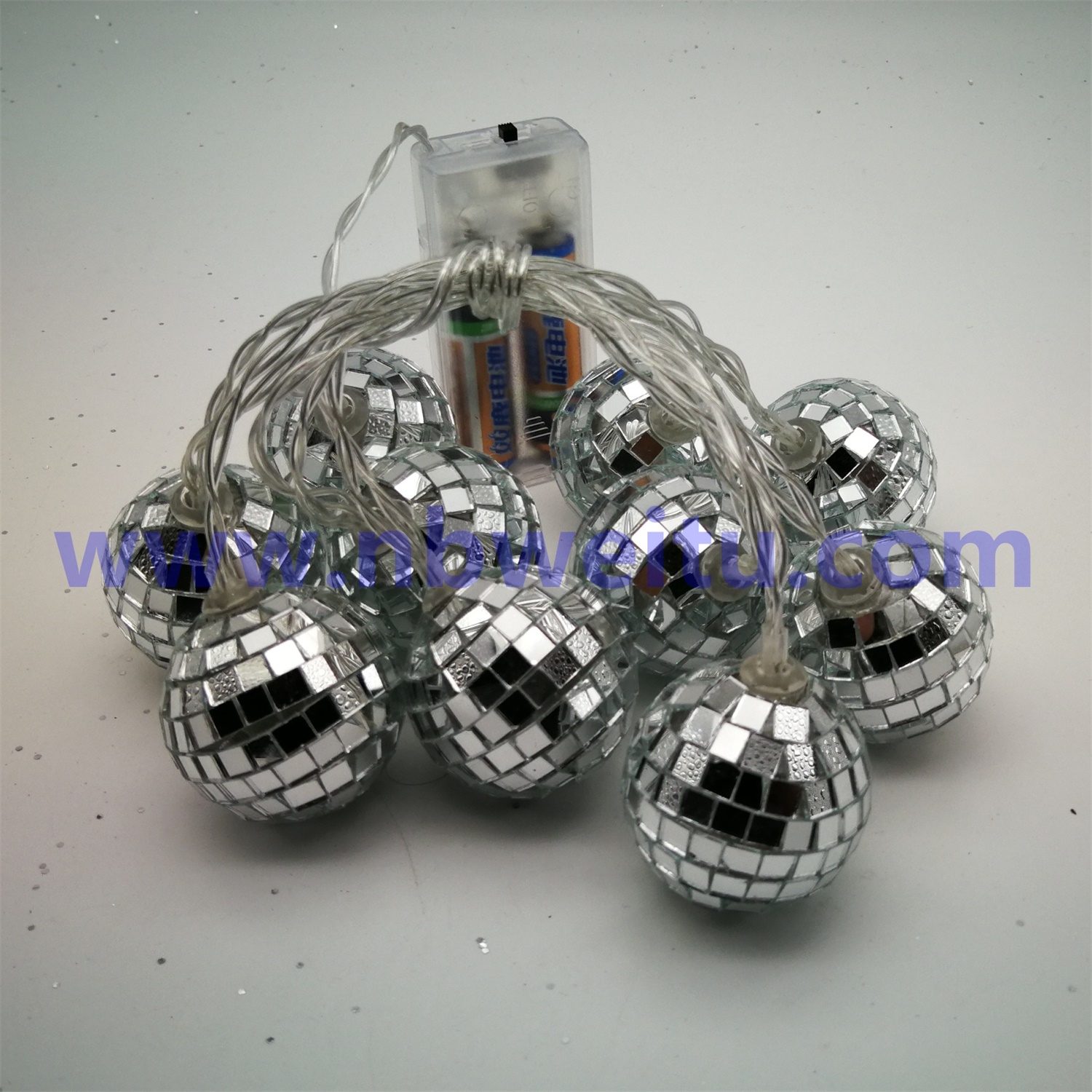 28697 China Supplier 110V-240V Indoor Outdoor Decoration LED Disco Ball String Light