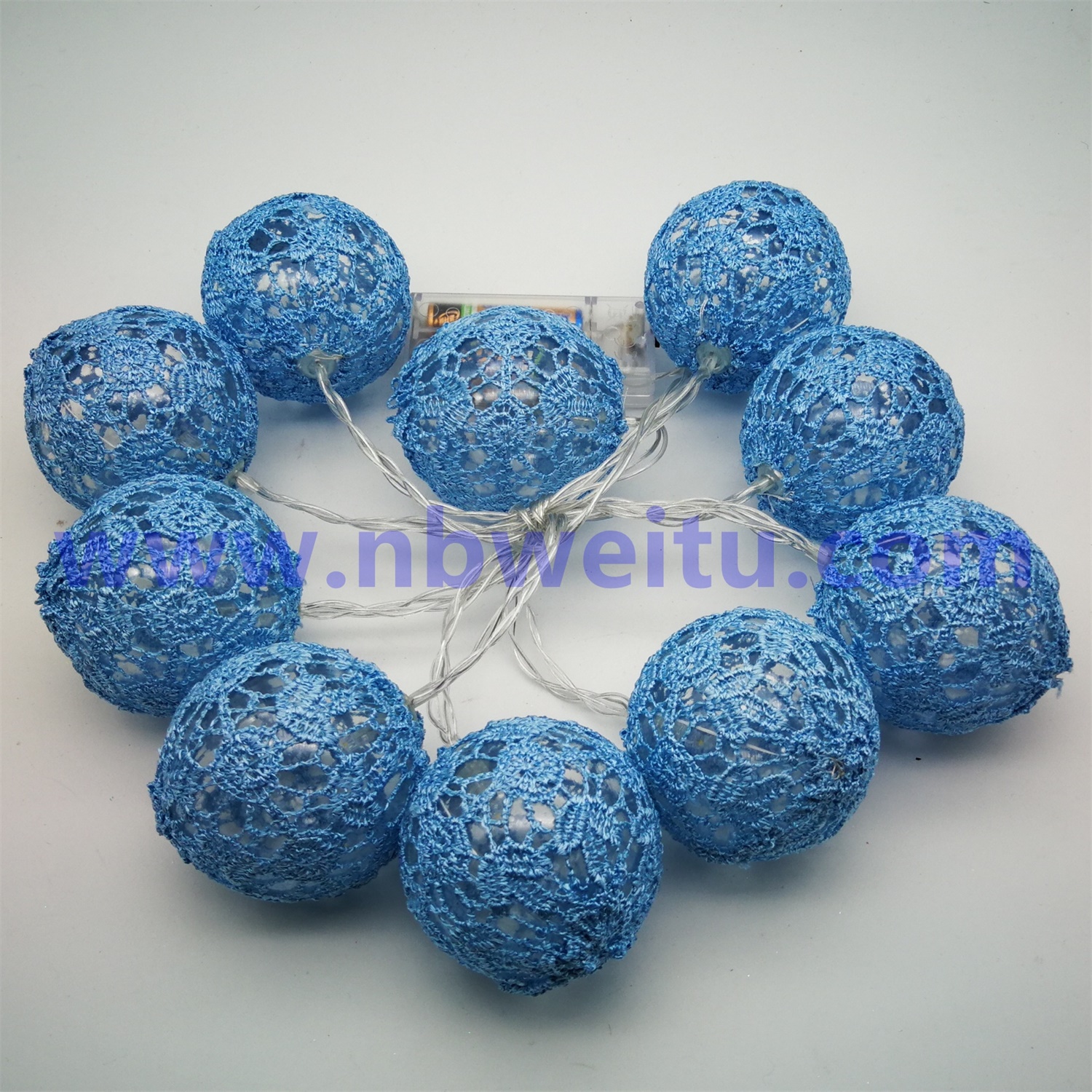 28699 China Supplier RGB Color Changing 3W EVA Ball LED String Light 