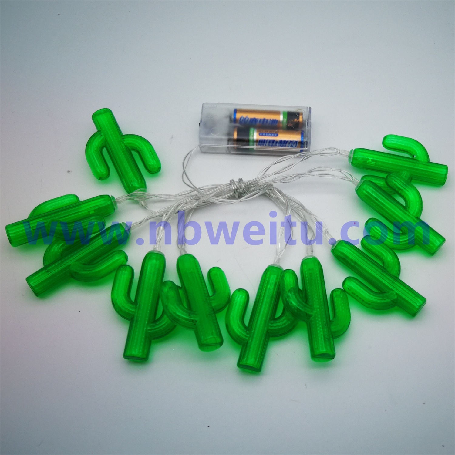 28716 Chinese Supplier 3W IP44 Battery Operated LED Cactus String Light 