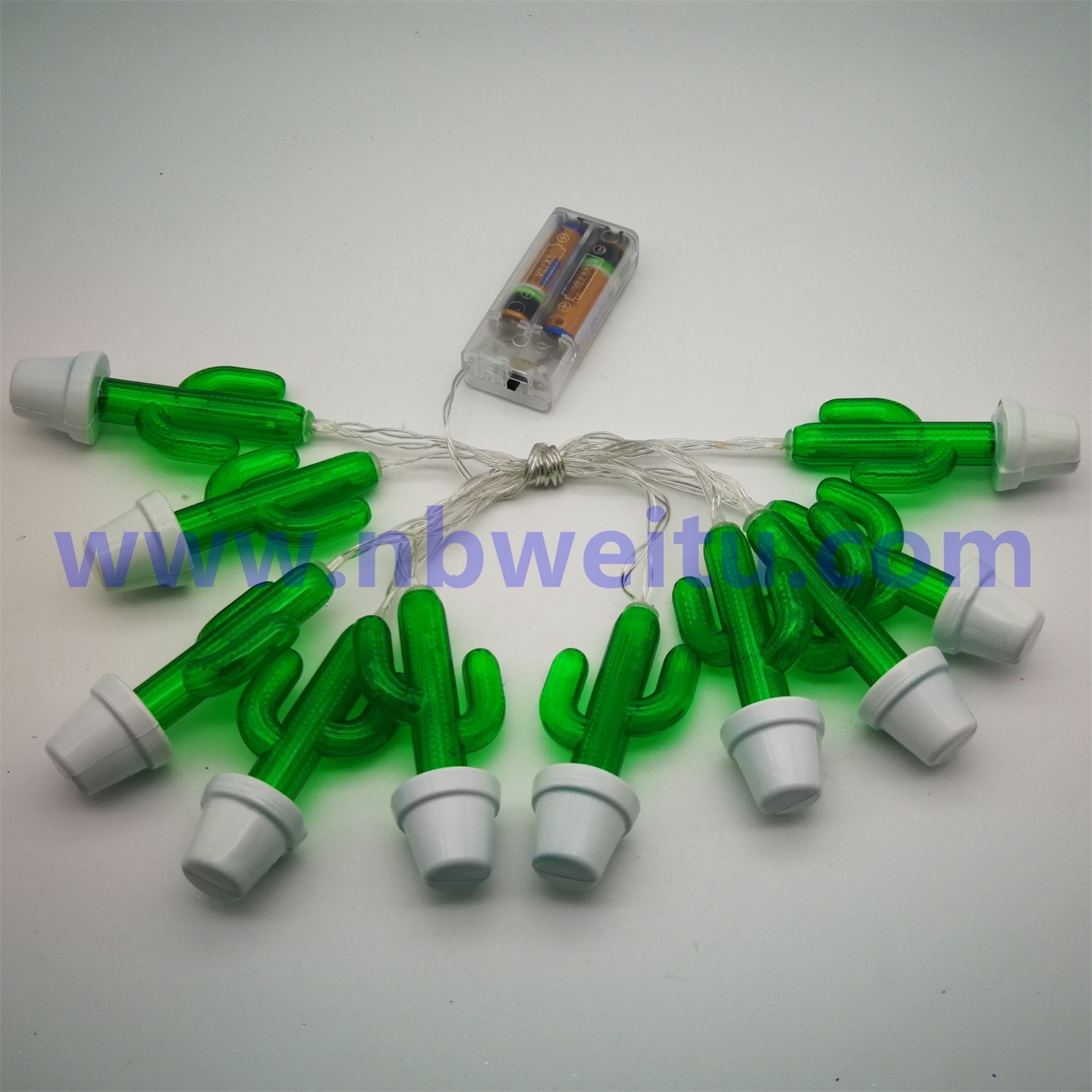 28719 Chinese Supplier 3W IP44 Battery Operated LED Cactus String Light