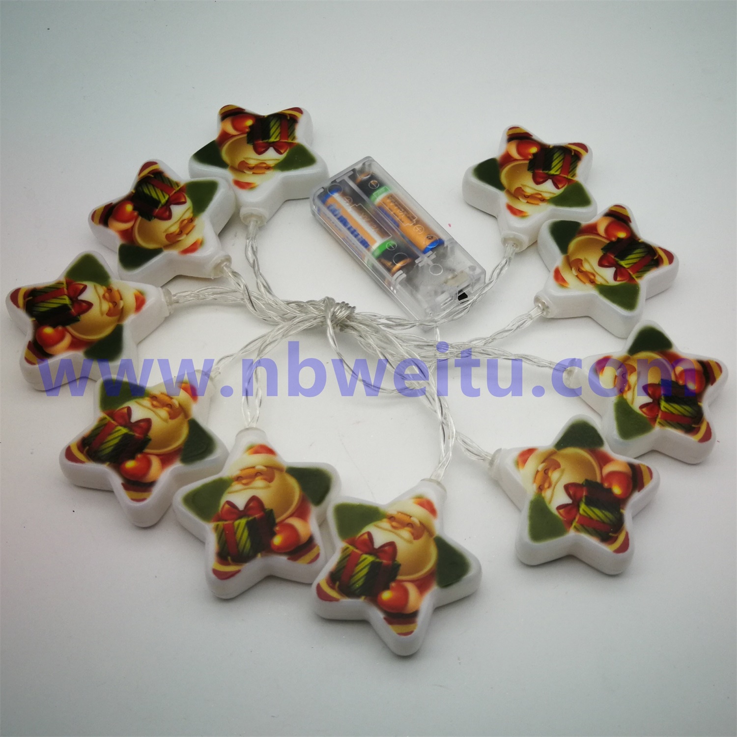 28721 Chinese Supplier IP44 Children Party Decoration LED Lovely Vinyl Star Garland String Light