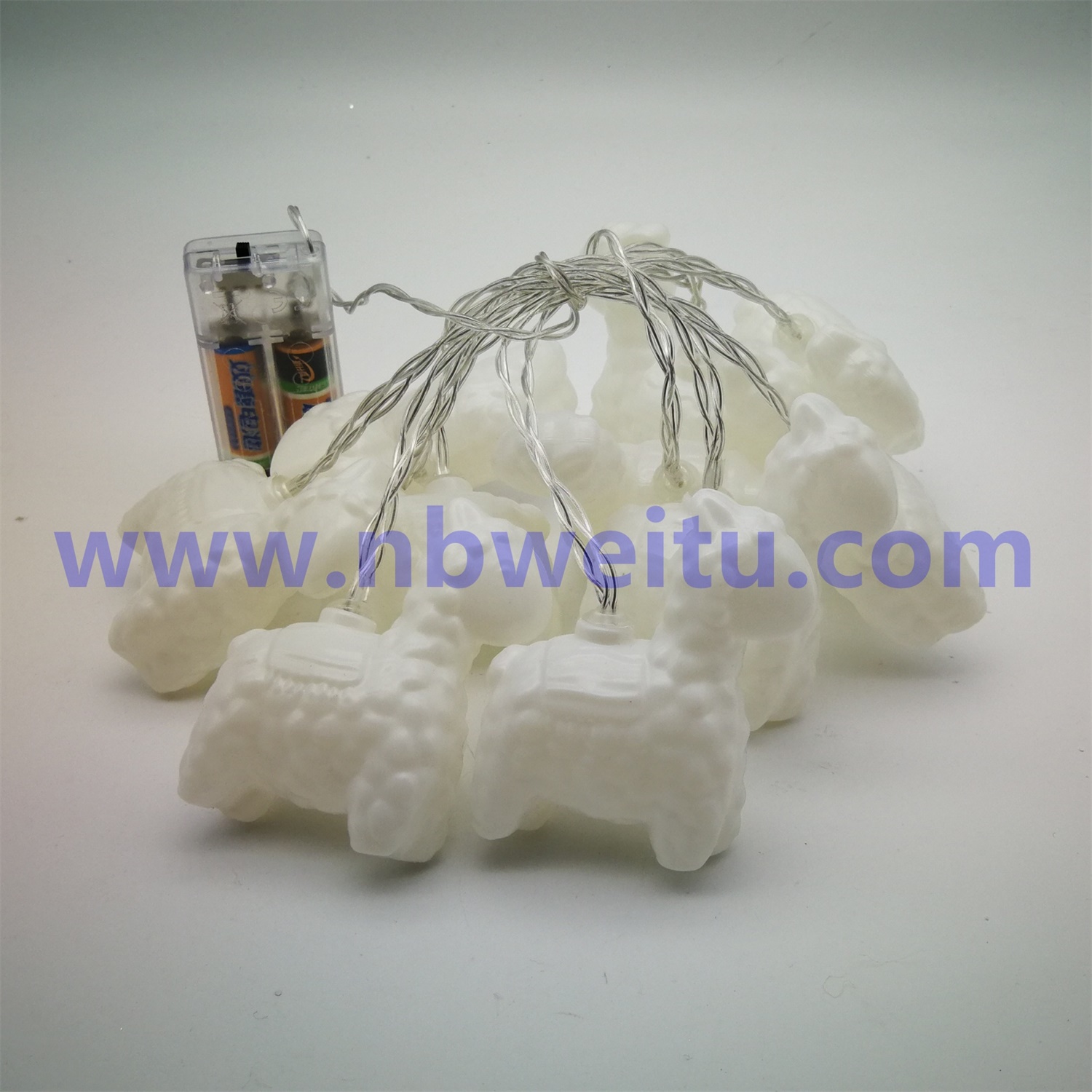 28737 China Wholesale 8 Mode IP44 Battery Operated LED Alpaca String Light 