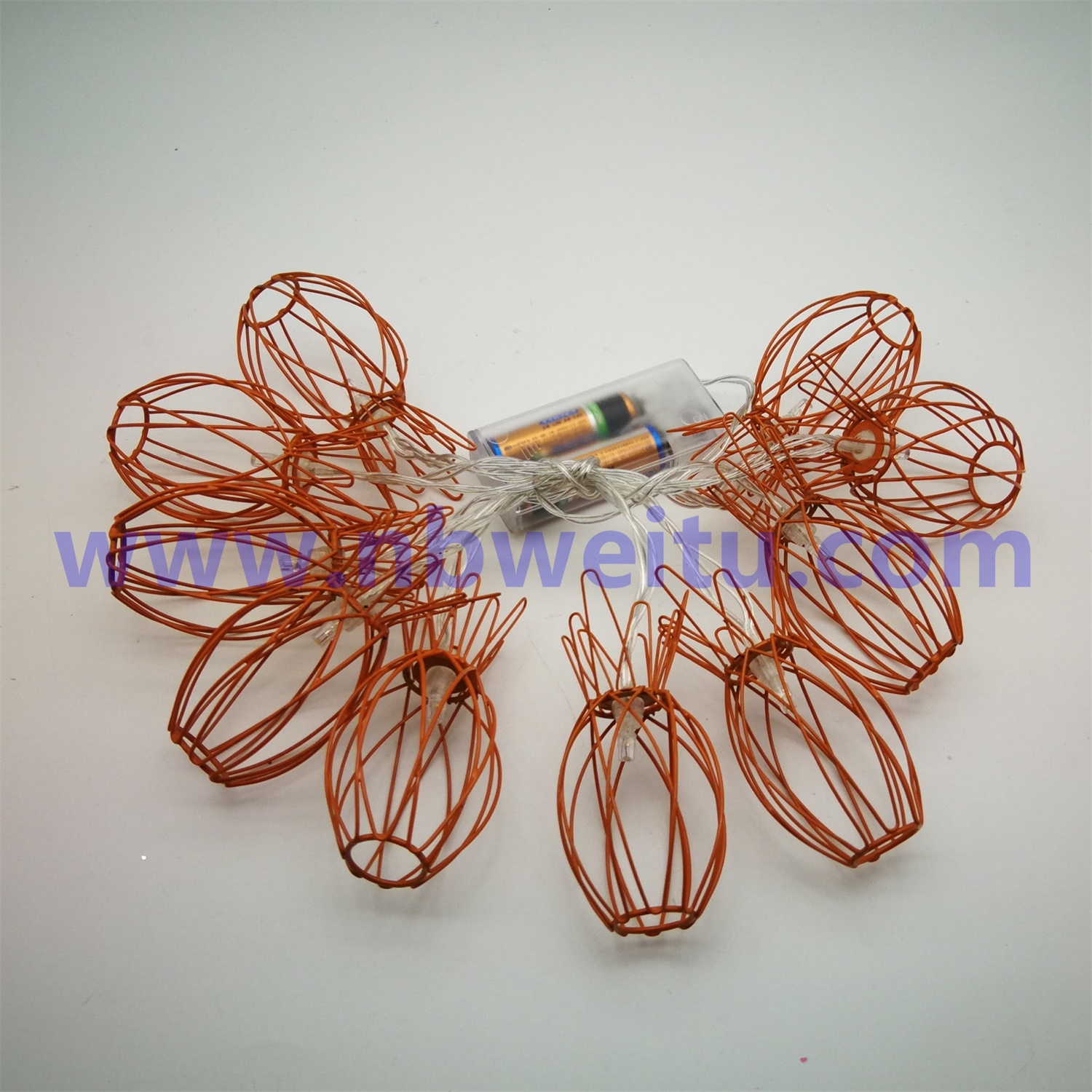 28748 China Wholesale 8 Mode Copper Plating Wire Pineapple LED String Light