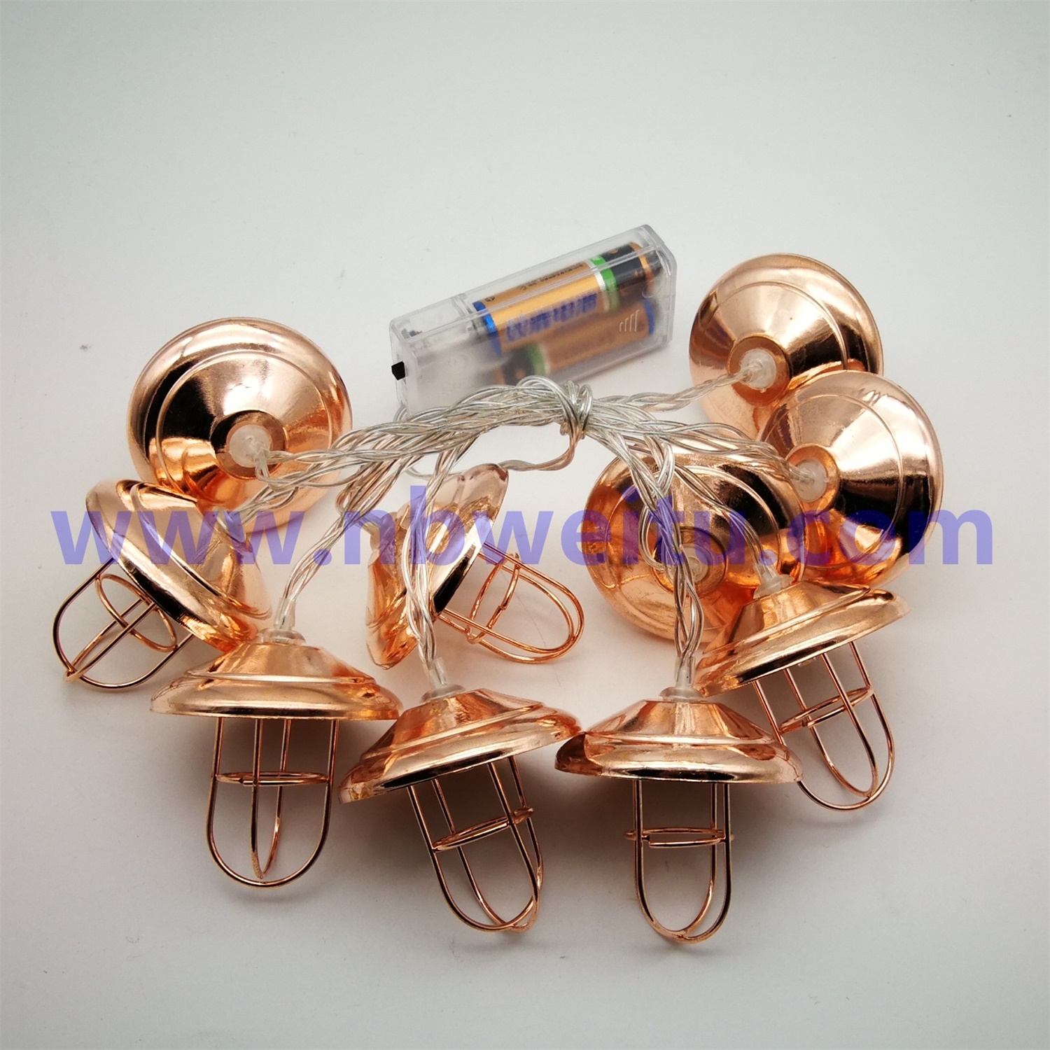 28794 Indoor Outdoor Decoration Battery Operated 20LED Metal Lamp Pendant String Light 