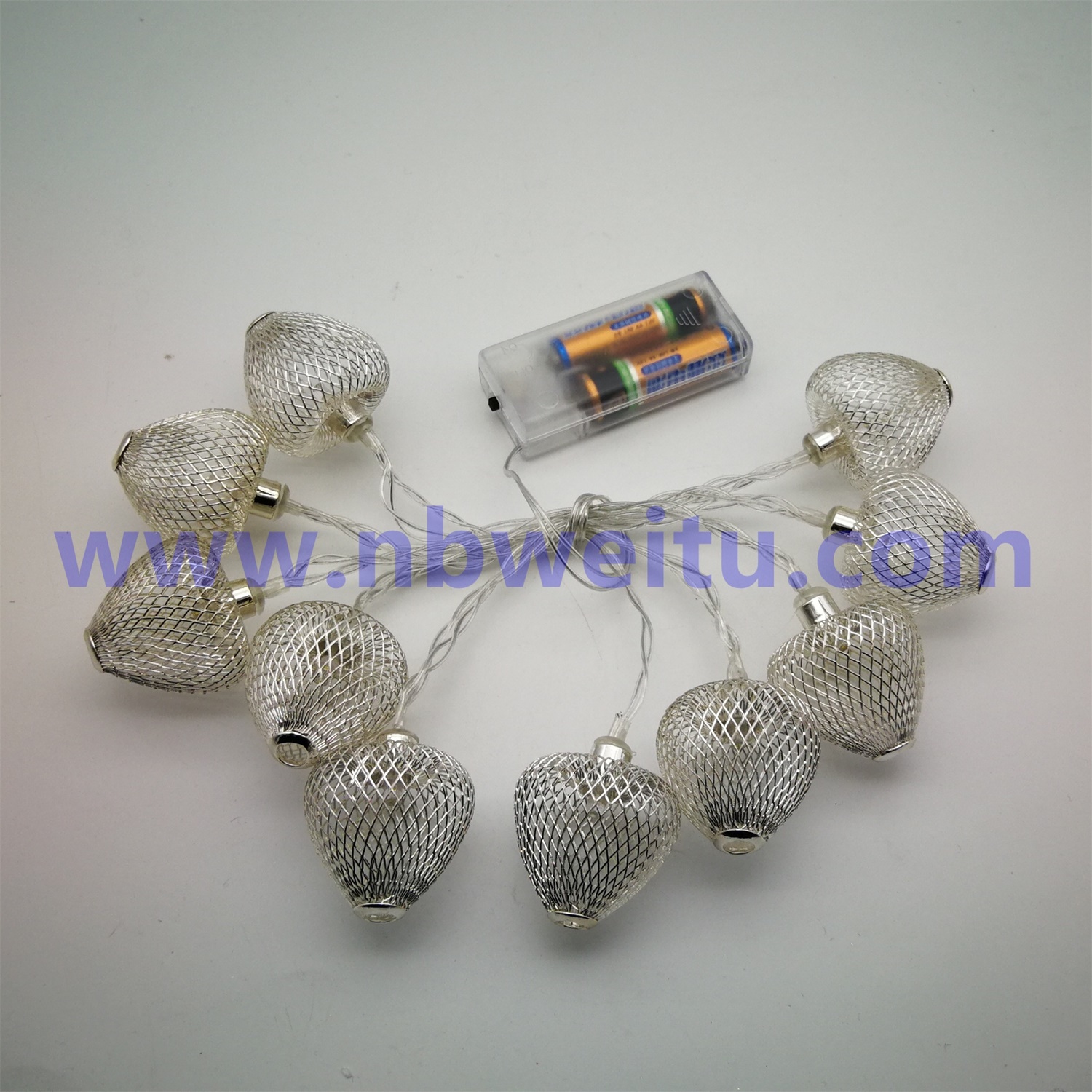 28798 China Wholesale Party Decoration 220V Golden Strawberry Pendant LED String Light 