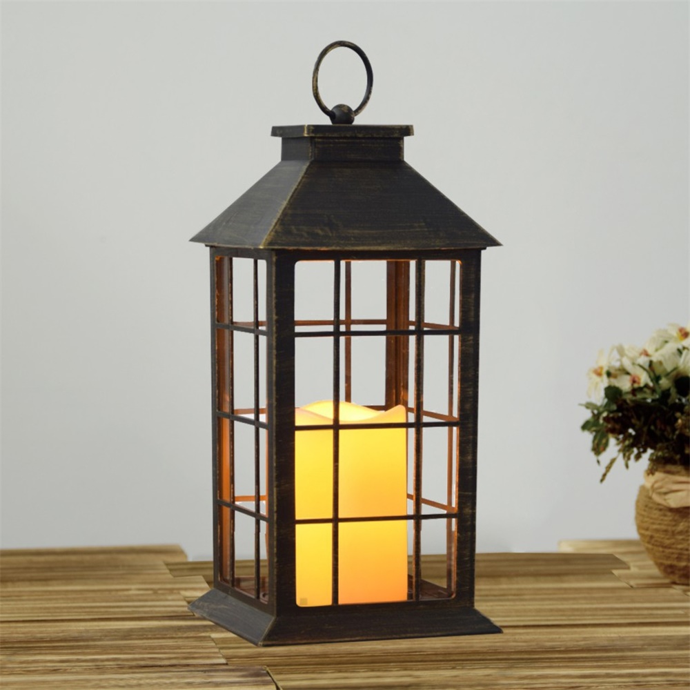 27060 Garden Decoration Solar LED Flickering Candle Lantern 