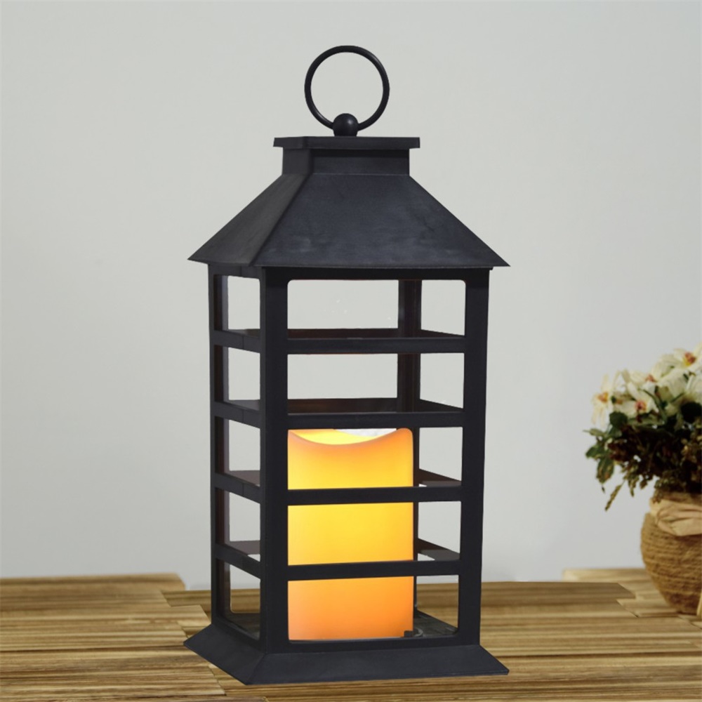 27061 Garden Decoration Solar LED Flickering Candle Lantern 