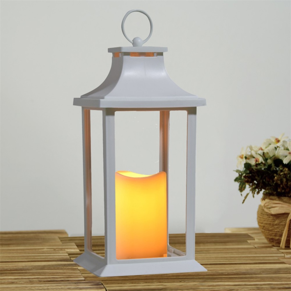 27074 Chinese Manufacturer Solar Powered LED Candle Lantern 