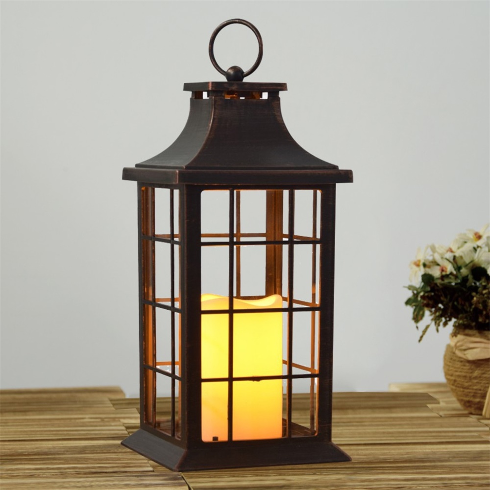 27075 Chinese Manufacturer Solar Powered LED Candle Lantern 