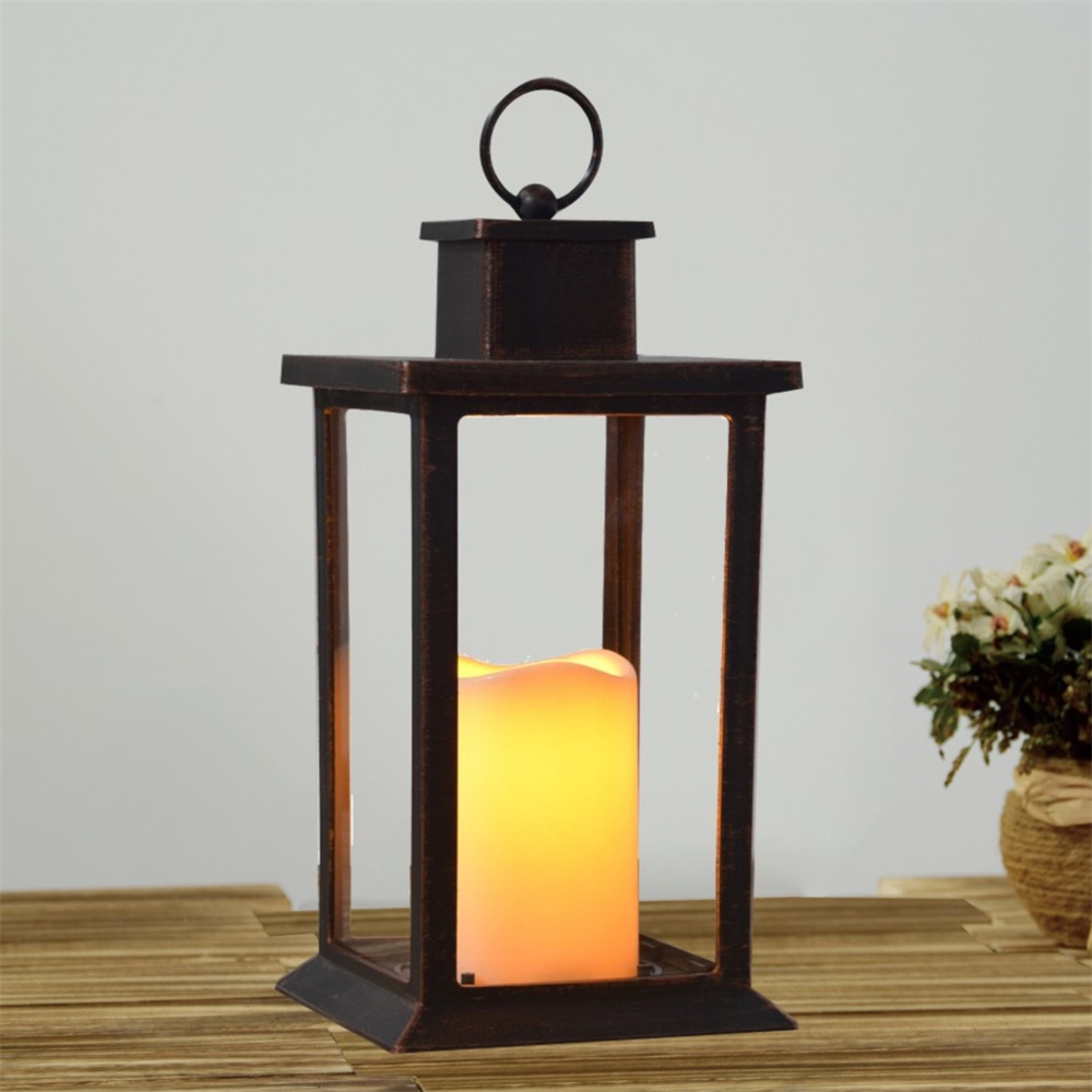 27081 Chinese Manufacturer Solar Powered LED Candle Lantern