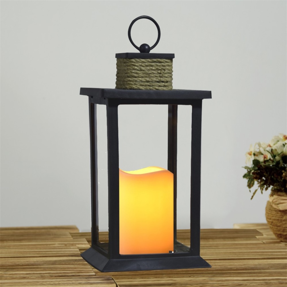 27082 Chinese Manufacturer Solar Powered LED Candle Lantern