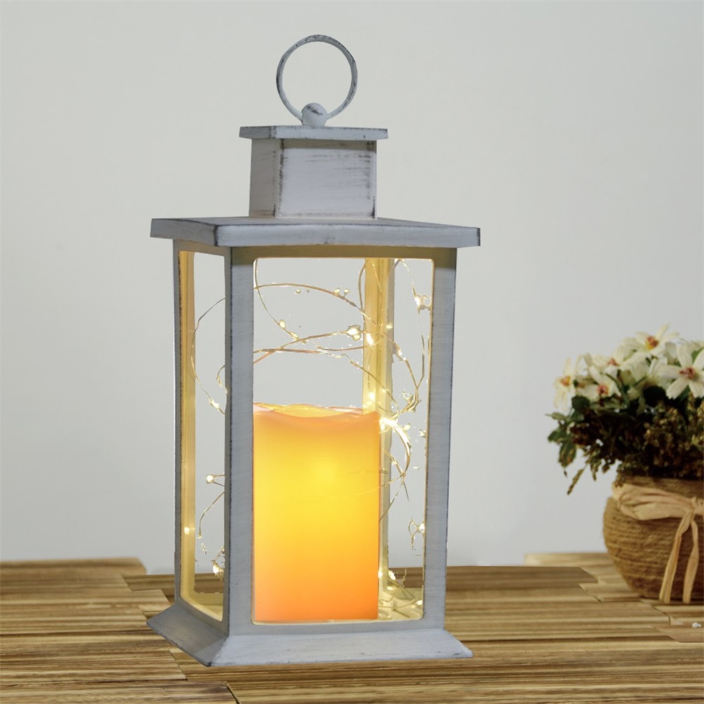 27083 China Wholesale Solar 20LED String Light Candle Lantern
