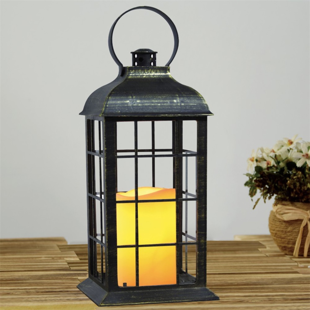 27098 Chinese Manufacturer Solar Powered LED Candle Lantern 
