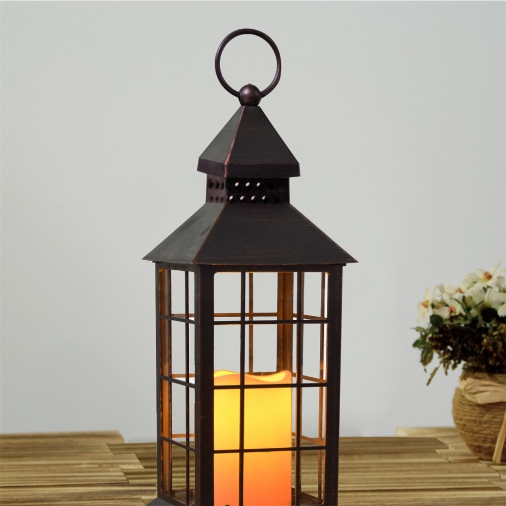 27107 Chinese Manufacturer Solar Powered LED Fake Candle Lantern 