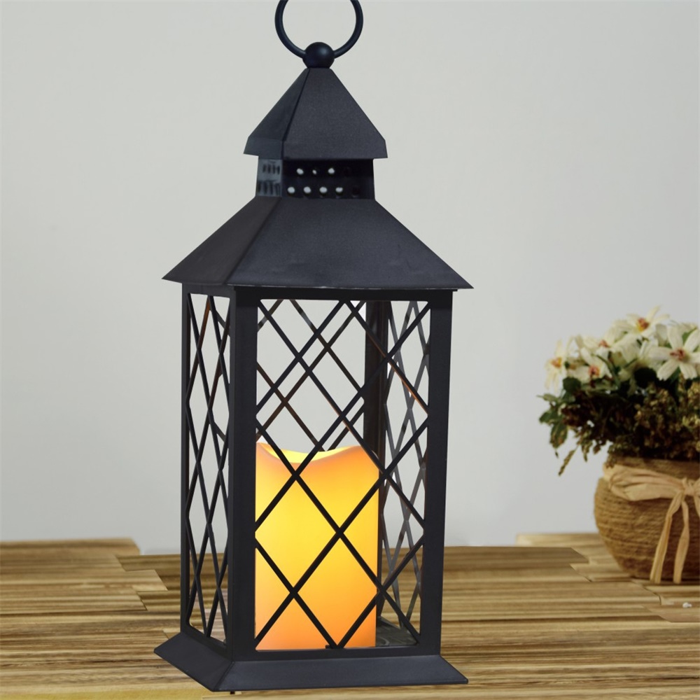 27109 Chinese Manufacturer Solar Powered LED Fake Candle Lantern