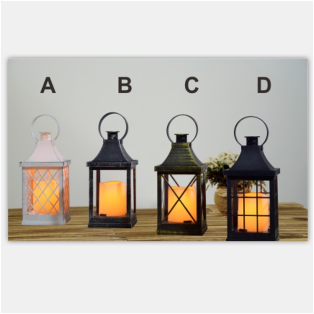 27118 Chinese Manufacturer Solar Powered LED Candle Lantern 