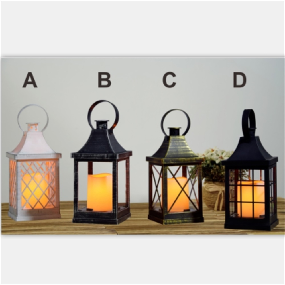 27119 Chinese Manufacturer Solar Powered LED Candle Lantern 