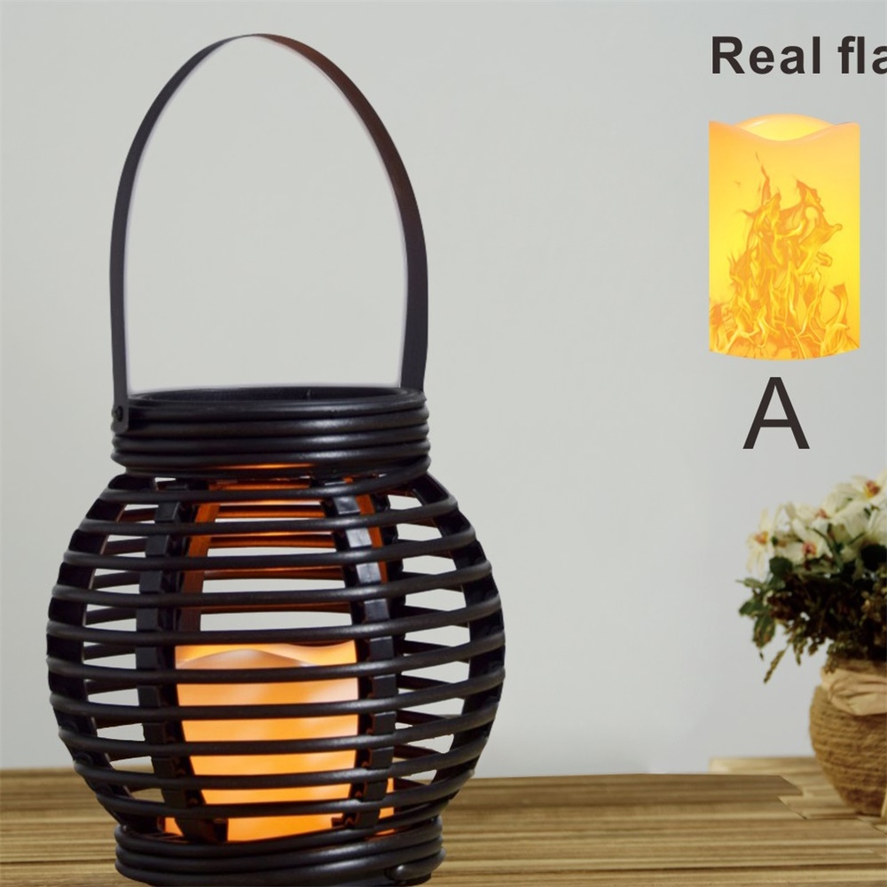 27137 Garden Decoration Vintage Solar LED Candle Lantern 