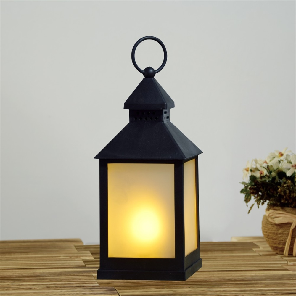 27147 Chinese Manufacturer Solar Powered LED Fake Flame Lantern 