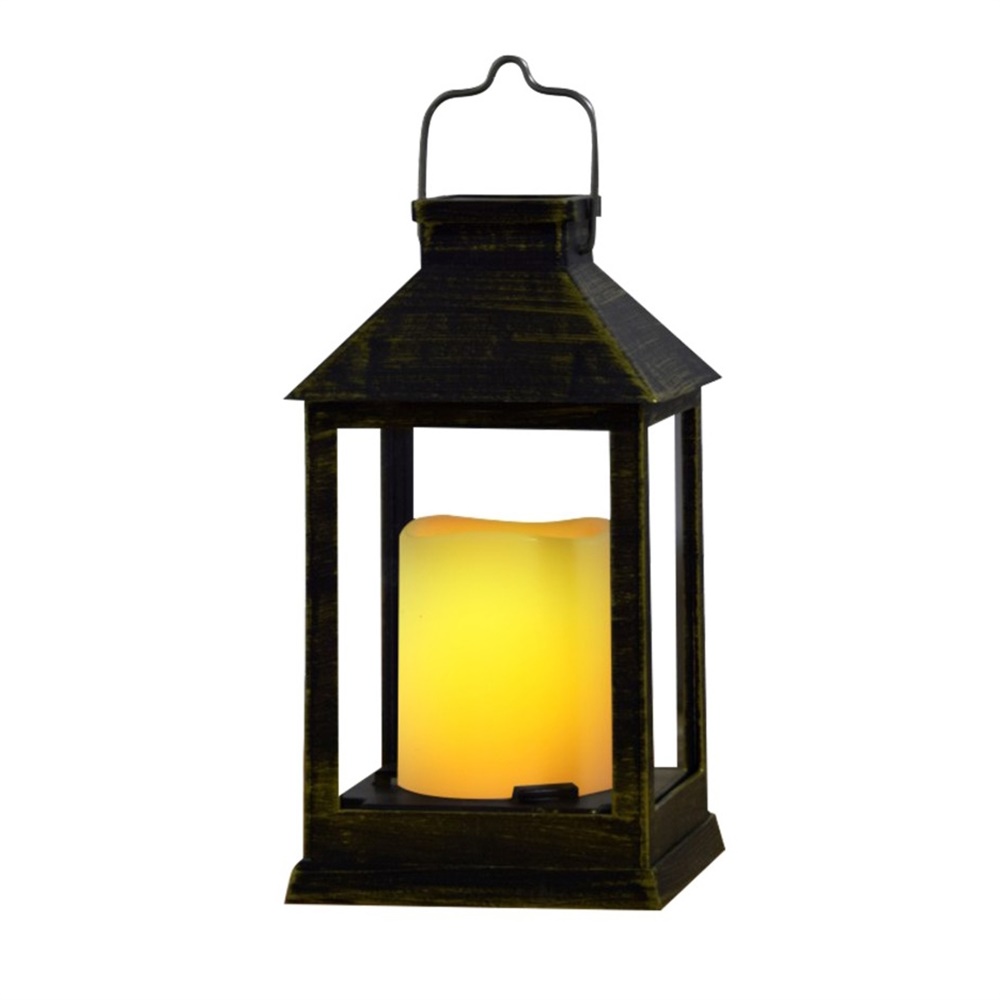 27168 Garden Decoration Solar LED Flickering Candle Lantern 