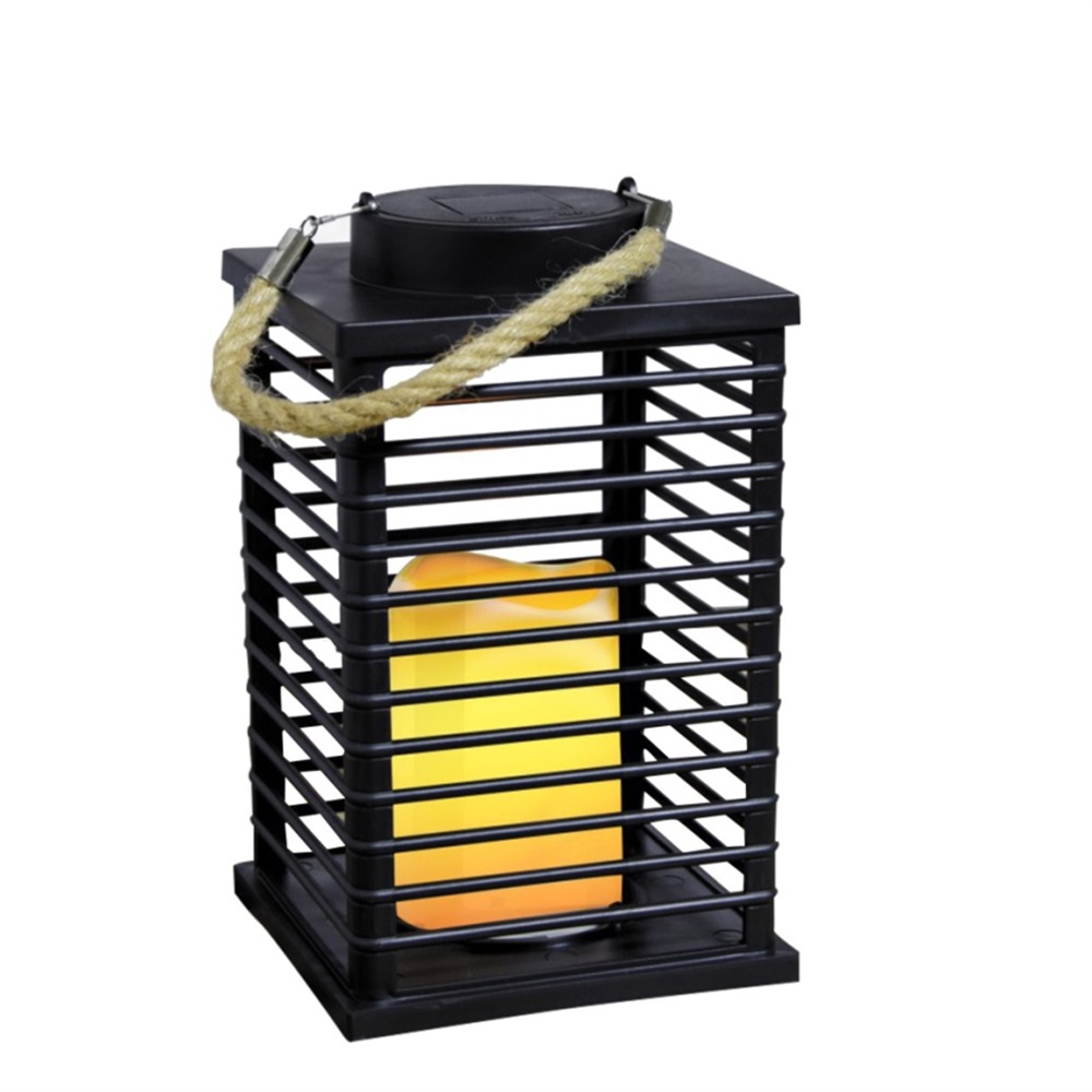 27178 China Supplier Balcony Decoration Plastic Solar LED Candle Lantern 