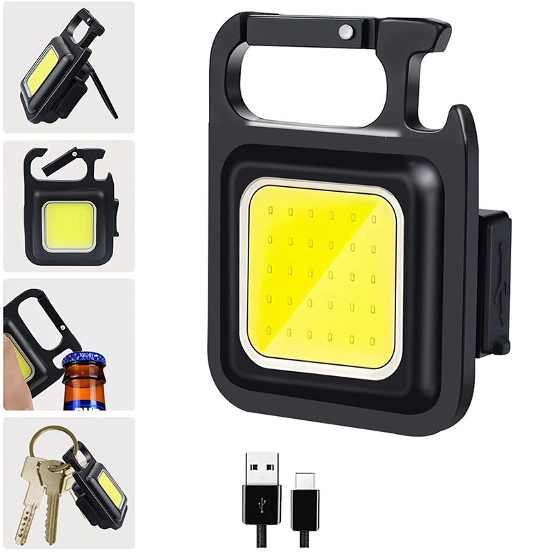 WT095 LED Flashlight USB Rechargeable Pocket LED Work Light 3 Modes Waterproof Fishing Emergency Lamp Small Pocket Flashlights