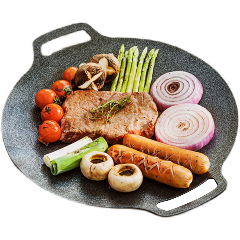 WT120 Outdoor non-stick kebab pan cassette stove outdoor teppanyaki baking pan
