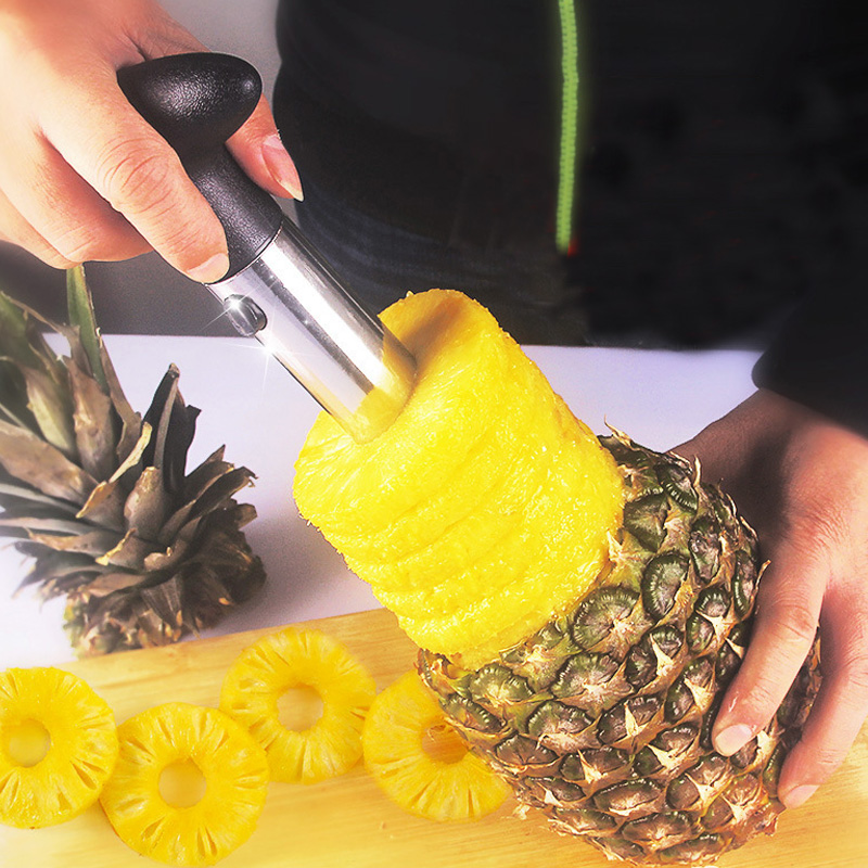 WT127 Stainless Steel Pineapple Spiral Peeler Spiral Pineapple Cutter With PP Handle Pineapple Cutting Machine Kitchen Gadgets