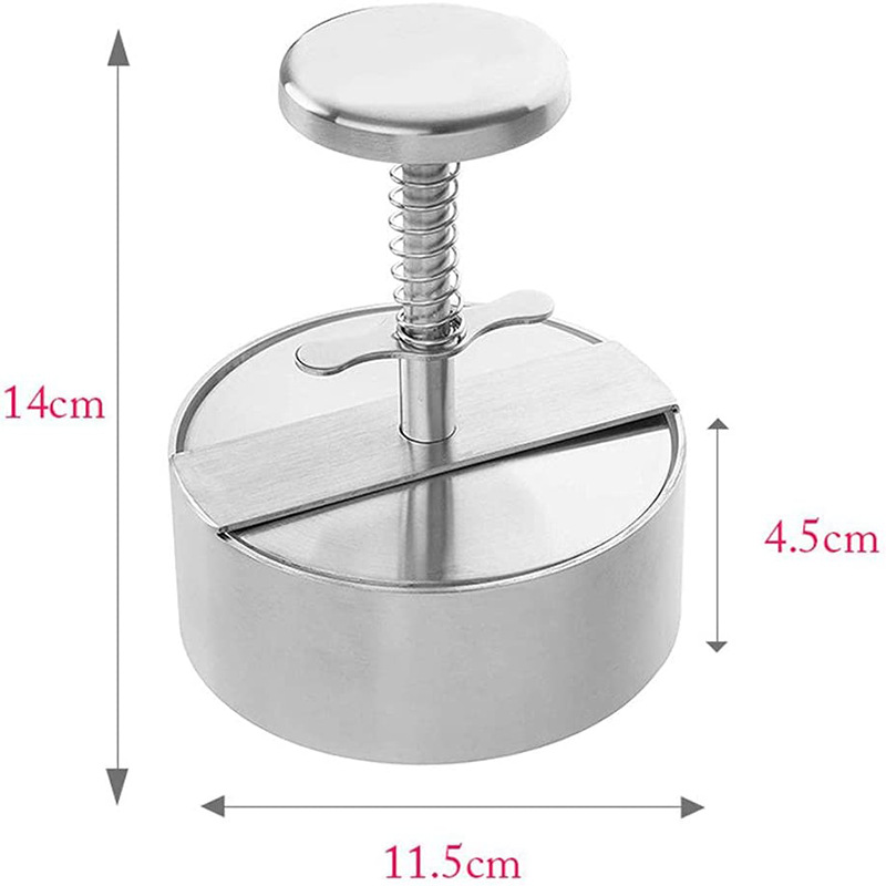 WT128 304 Stainless Steel Hamburger Press Homemade Burger Patty Maker DIY Pork Beef Burgers Kitchen Cook Meat Tool