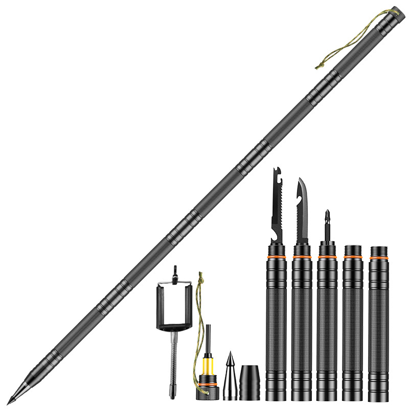 WT140 Aluminum Multi-function Self-defense Stick Survival Tools Tactical Stick
