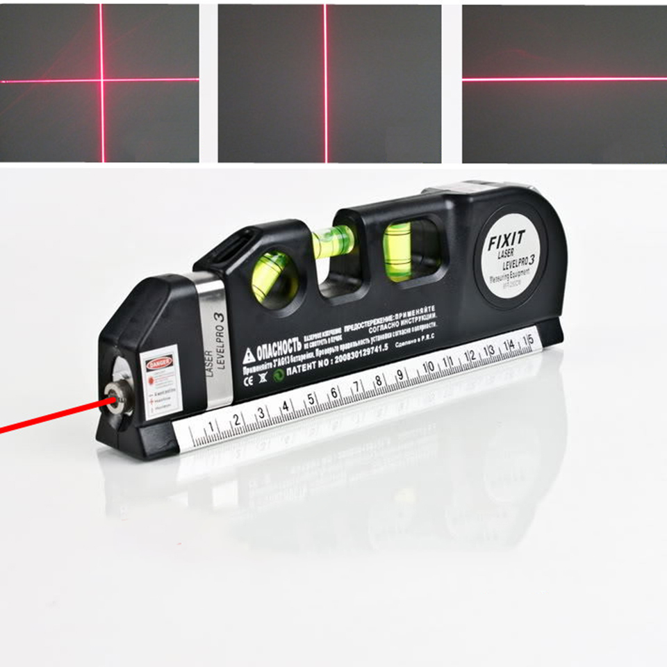 WT142 4 in 1 Infrared Laser Level Cross Line Laser Tape 2.5M Measurement Multipurpose Hand Tool Measure Level Laser