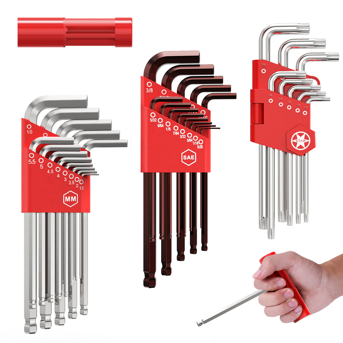 WT147 35pcs Allen Wrench Kit Hex Key Wrench Set Hex Key Allen Wrench Set