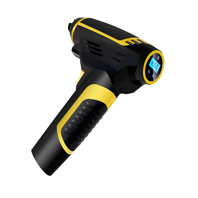 WT169 New Design Cordless Tyre Inflator Gun Rechargeable Handheld Digital Display Wireless Car Air Pump Vehicle Air Compressor