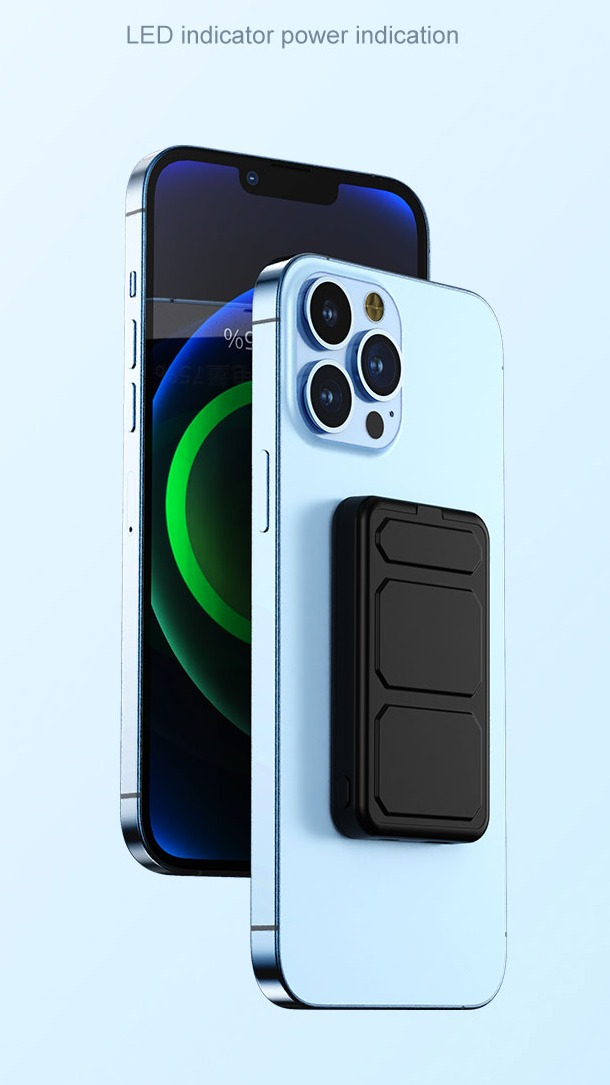 WT186 Charging Station & Power Station 15W Fast Charge 10000 Mah Led Wireless Charger For 10000Mah Power Bank