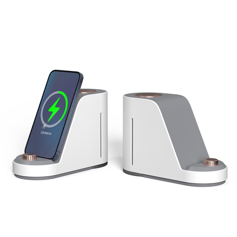 wt189 Upgrade Version 2 In 1 Design Homeuse Humidifier Small Silence Air Diffuser 10w Fast Charging Wireless Phone Charger