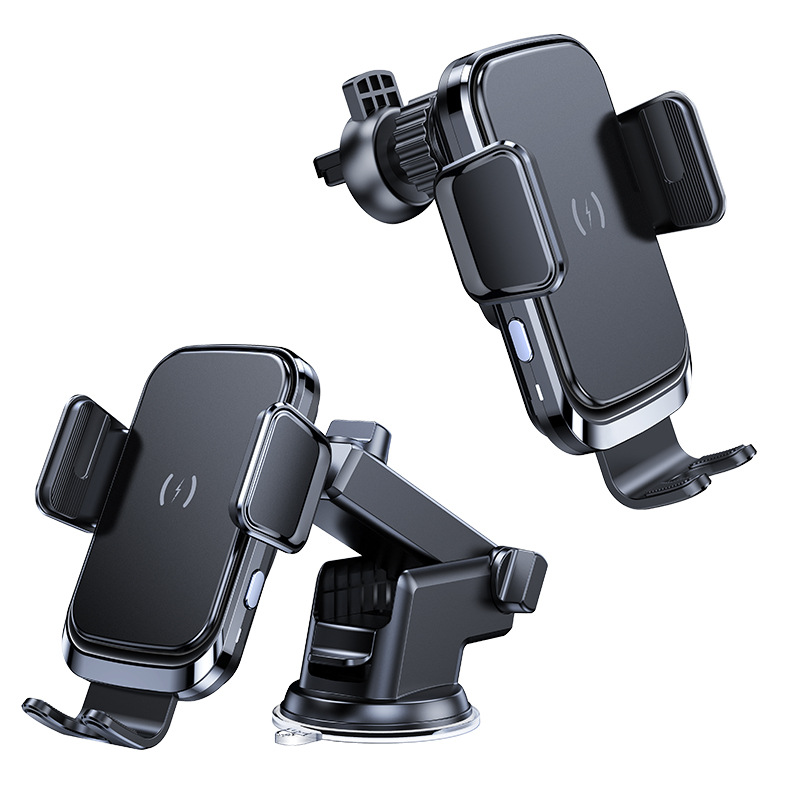 WT195 Fast Automatic Induction Wireless Car Charger Phone Holder Qi Wireless Charger 15W Qc 3.0 Fast Charger TYPE-C