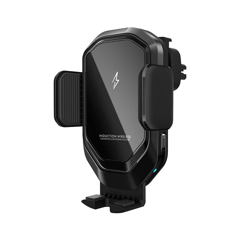 WT196 Car wireless charger phone mount active cooling 15W fast charging air vent outlet clip car holder mirror pad