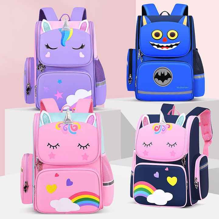 WT233 New Design Portable Cartoon Unicorn Backpack Children School Bags