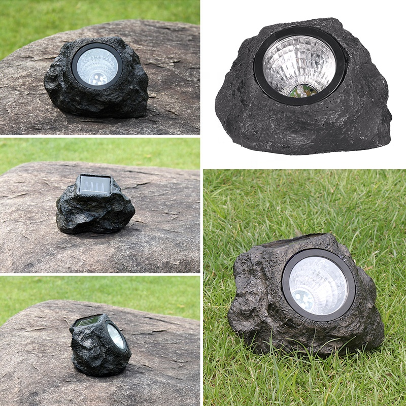 WT101 Stone shape solar garden statue light series polyresin solar powered rock spot light for garden/backyard/lawn decorationStone shape solar garden statue light series polyresin solar powered rock spot light for garden/backyard/lawn decoration