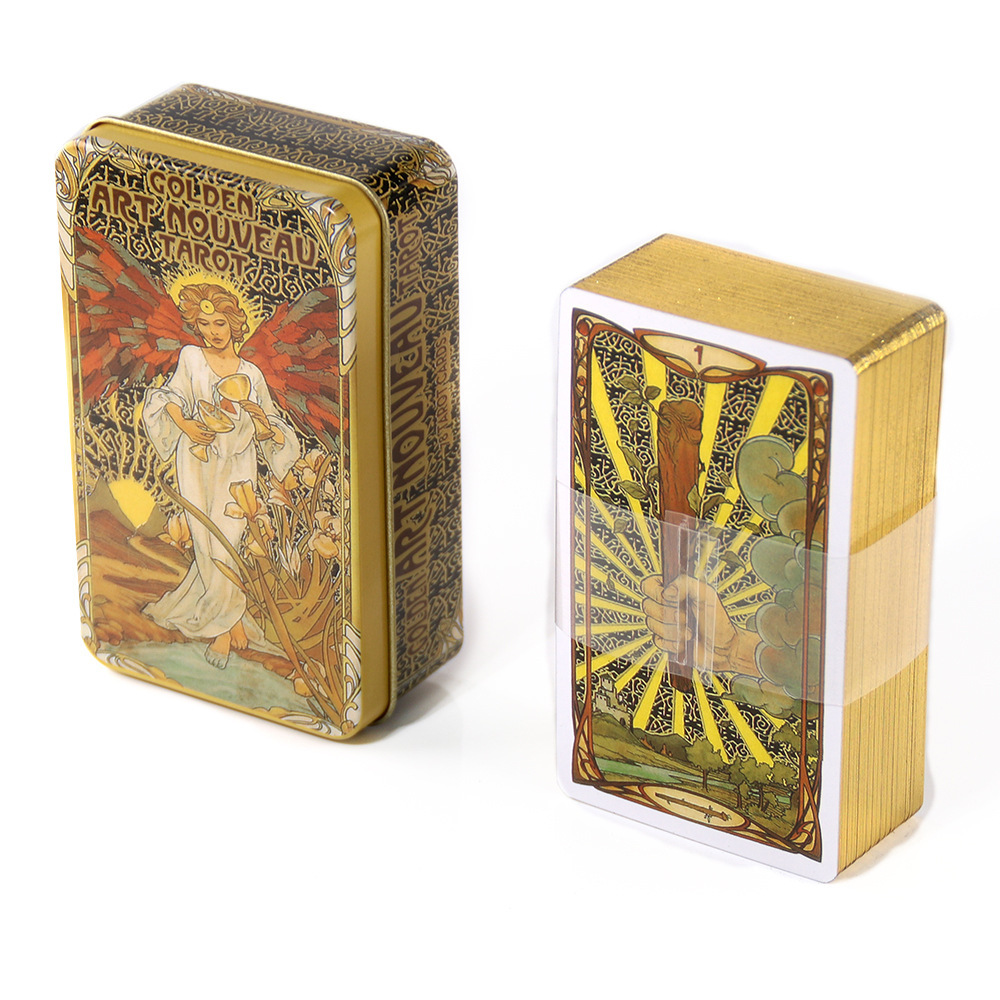 WT003 Hot stamping process high-grade iron box tarot brand