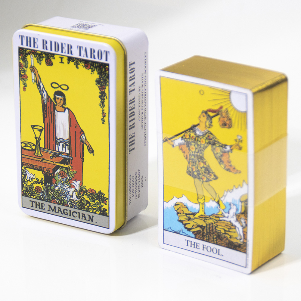 WT011 Hot stamping process high-grade iron box tarot brand