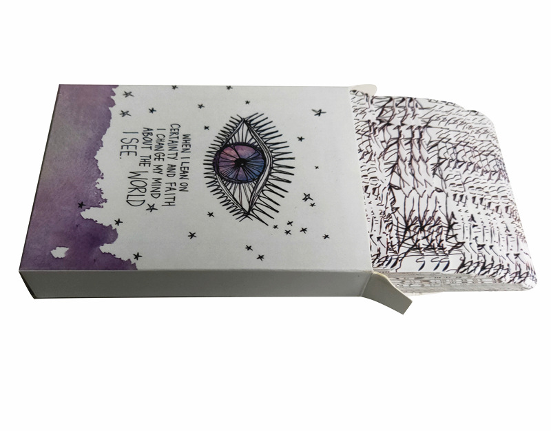 WT022 Hot stamping process high-grade iron box tarot brand